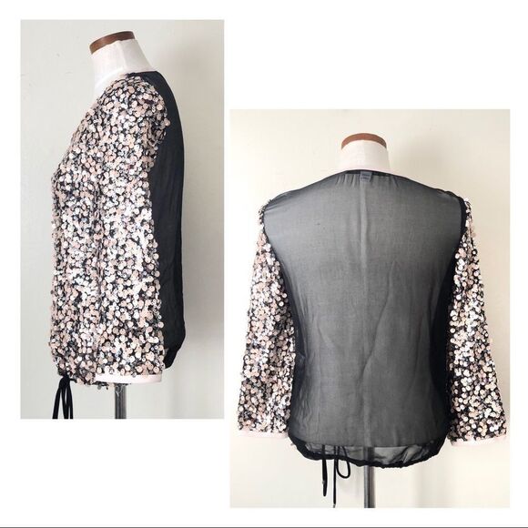 Diane Von Furstenberg Kavita Sequin Top NWOT - Picture 5 of 9